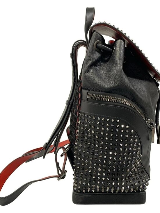 CHRISTIAN LOUBOUTIN Explorafunk Backpack Black Red Calf Leather Rubber Backpack main image 10